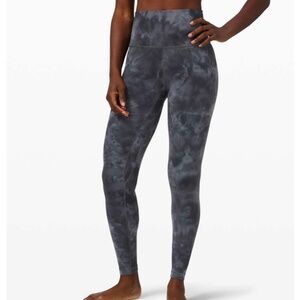 Lululemon Align Pant 28" *Diamond Dye Diamond Dye Pitch Grey Graphite Grey Sz 6